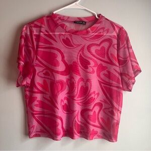shein mesh heart shirt